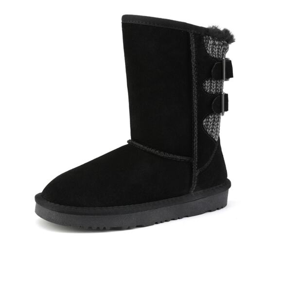 DreamPairs Fur Lined Women's Boots, Size 4, Black - MSRP $49.99 - Picture 6 of 6
